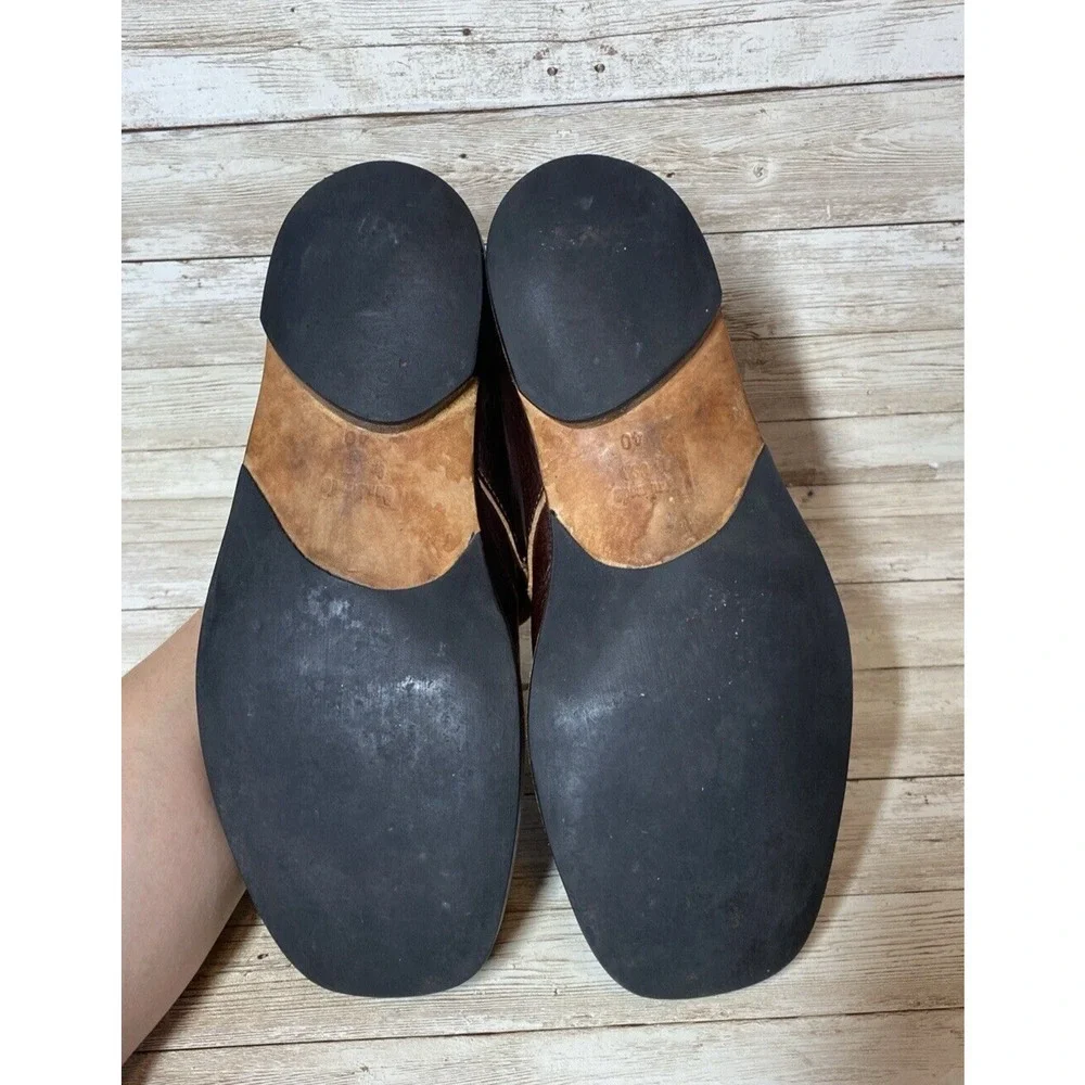 Cydwoq Shoes Womens 40EU / 10US Brown Leather Handmade USA Architectural Vintage - Picture 14 of 16